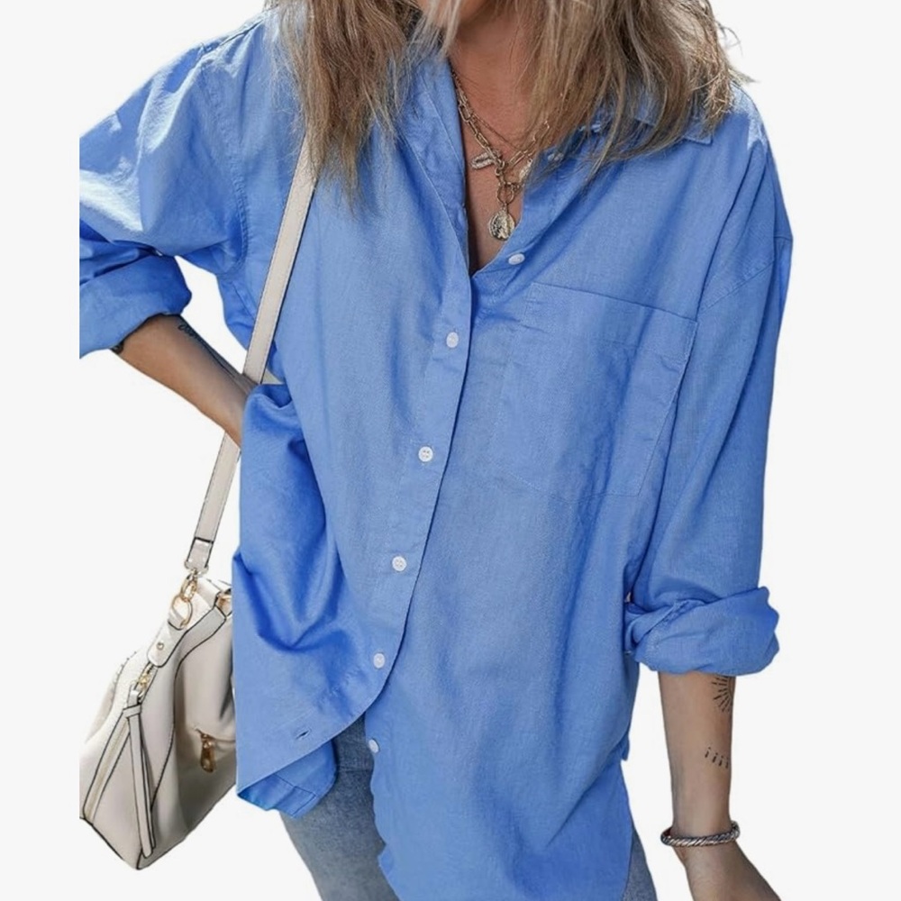 Gap Light Blue Button-Down Shirt - image 1